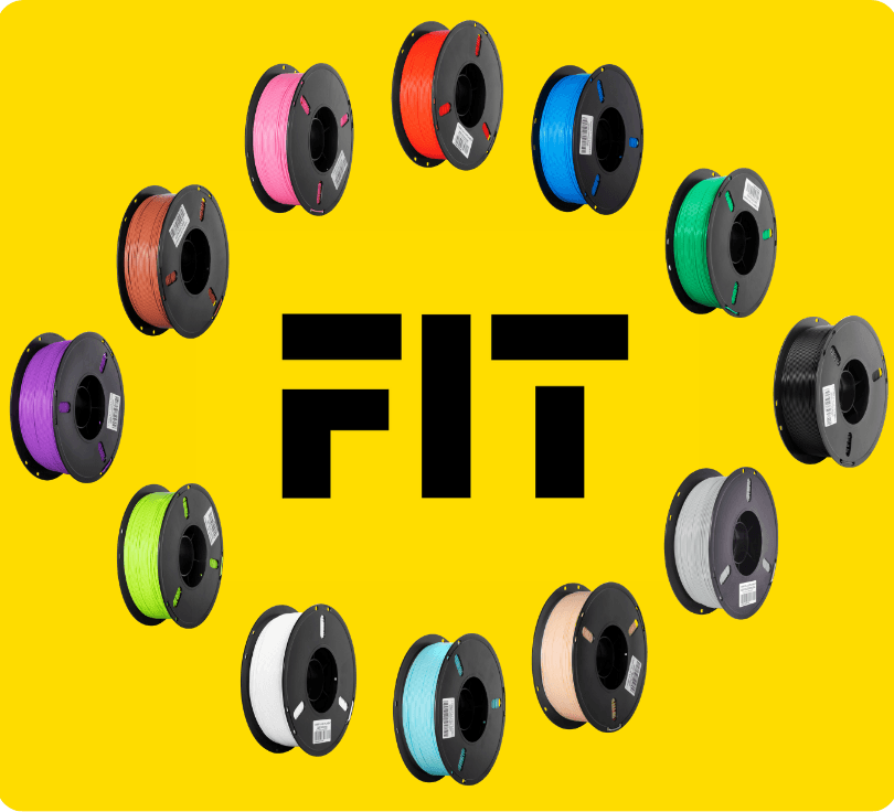 Coloured filament spools from the Fix It Today shop